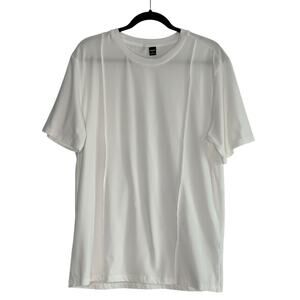 Manfinity white short sleeves t shirt size Large